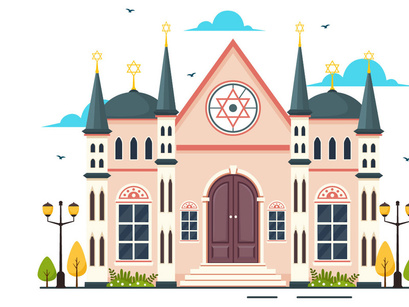 10 Synagogue Building Illustration