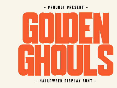 Golden Ghouls - Display Font