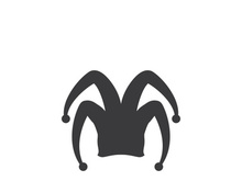 Harlequin hats stock illustration