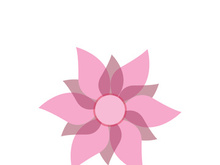 Traditional Asian colorful floral pattern Stained glass mosaic logo tile design inspiration