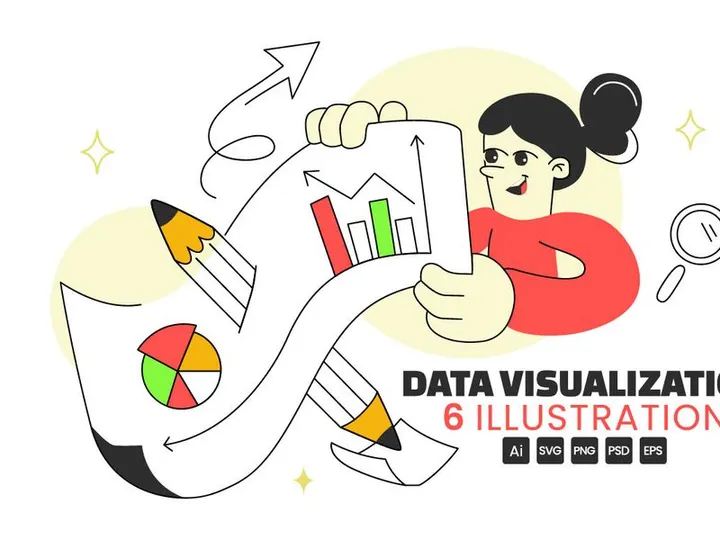 6 Data Visualization Illustration