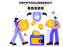 13 Cryptocurrency Wallet Illustration preview picture