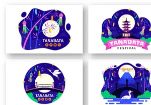 10 Tanabata Japan Festival Illustration