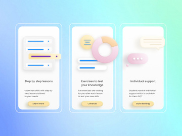 Onboarding Experience with 3D illustrations preview picture