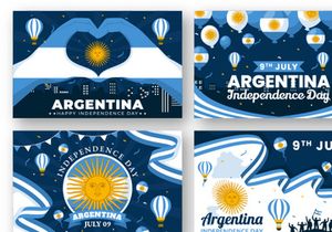 12 Argentina Independence Day Illustration
