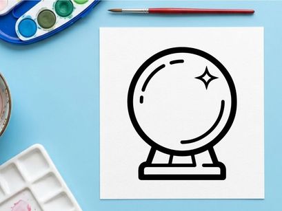 Minimalist Halloween countdown clock with glowing star. Simple spooky time tracker for seasonal promotions and festive designs.