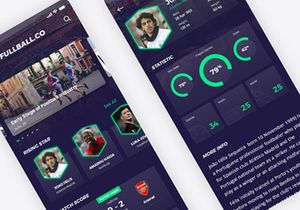 Fullball Free Mobile App UI