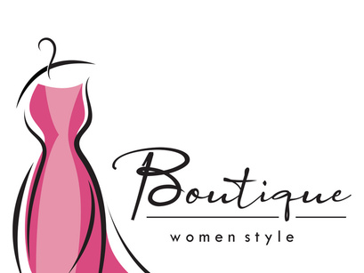 elegant women's fashion logo, clothing, boutique, convection, tailor, garment, business, apparel, fashion designer