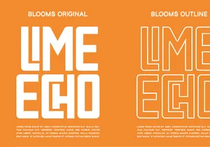 Blooms - Display Font