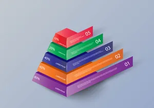 Colorful 3d Infographic