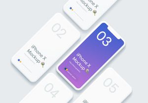Simple iPhone X Mockups