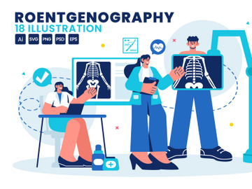 18 Roentgenography Vector Illustration preview picture