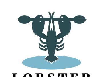 Vintage lobster logo preview picture