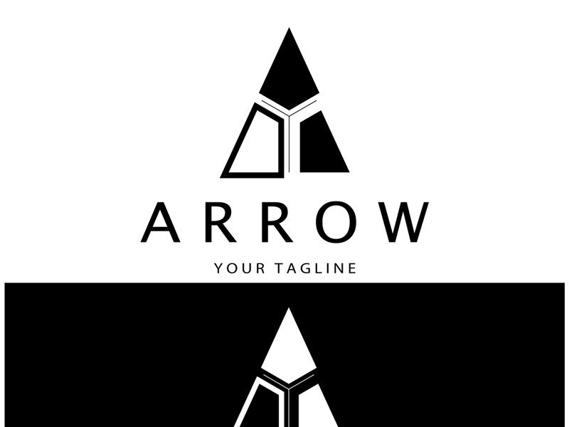 Arrow vector illustration icon Logo Template design