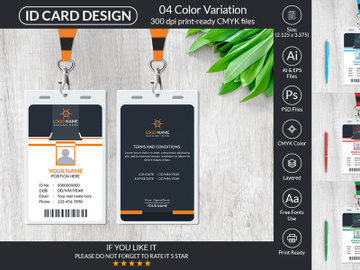 Professional ID Card Template preview picture