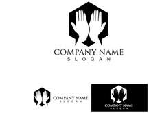 Hand Hope Logo And Symbol Care Vector