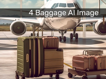 Travel Luggage Background AI Image preview picture