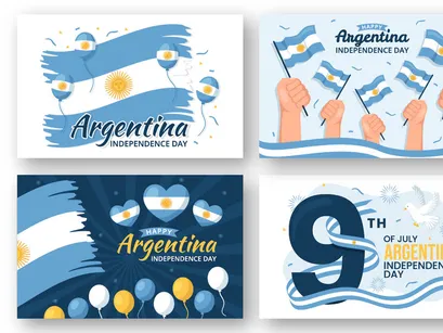 15 Happy Argentina Independence Day Illustration