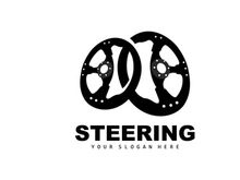 Car Steering Logo, Driver Vector