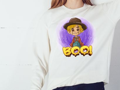 Boo PNG, Halloween PNG, kids halloween PNG, Halloween Sublimation