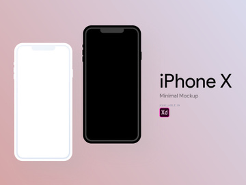 iPhone X Minimal Mockup preview picture