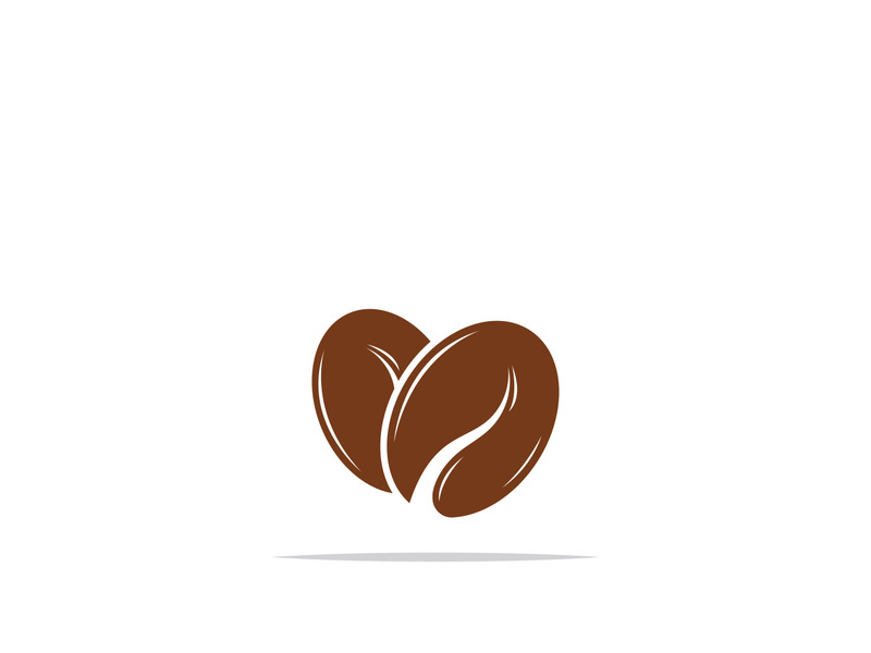 Premium coffee bean logo design.