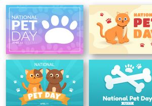 16 National Pet Day Illustration