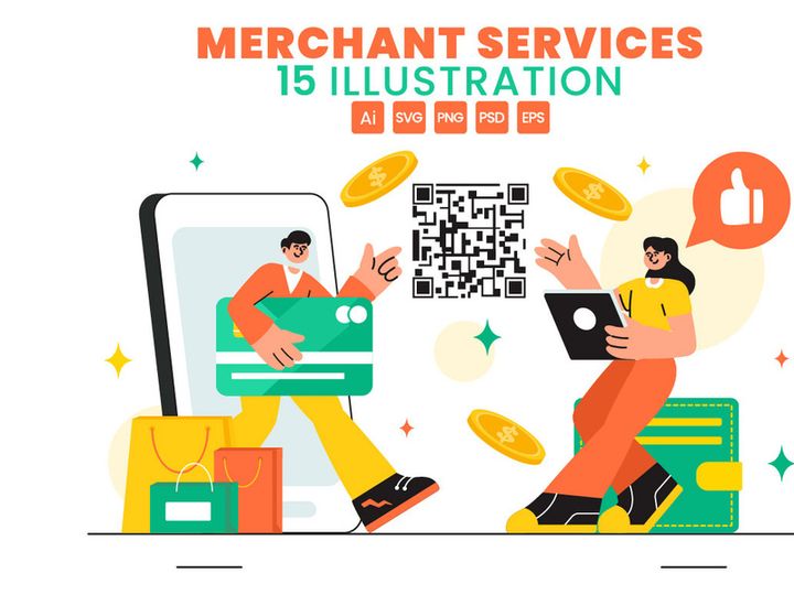 15 Merchant Services Illustration