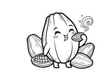 Cute banana eating snack vector illustration flat design