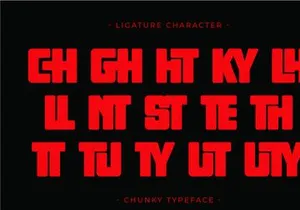Chunky - Condensed Sans Serif Font
