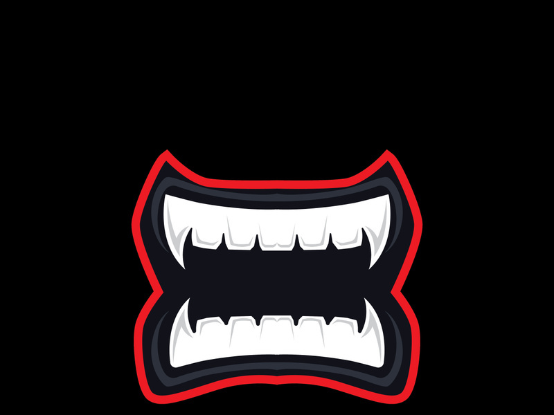Mouth angry logo and symbol vector template icon