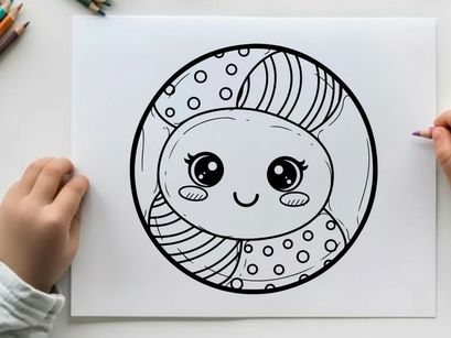 Cute cartoon snail smiling vector illustration flat design