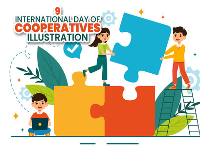 9 International Day of Cooperatives Illustration