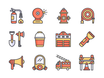 Fire Fighting Icon Set preview picture