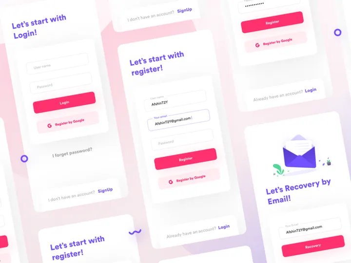 login & register
