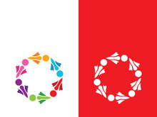 Community, network and social icon design template