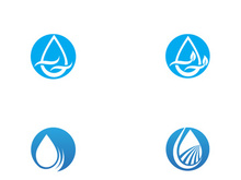 Water drop Logo Template vector