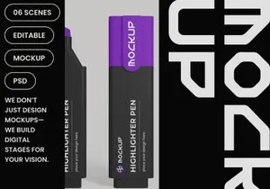Highlighter Pen Mockup