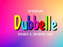 Dubbelle Organic & Informal Font preview picture