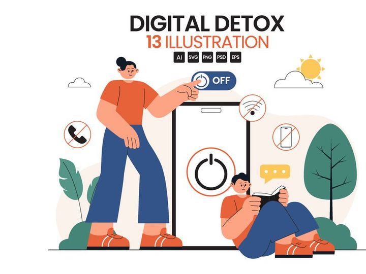 13 Digital Detox Illustration