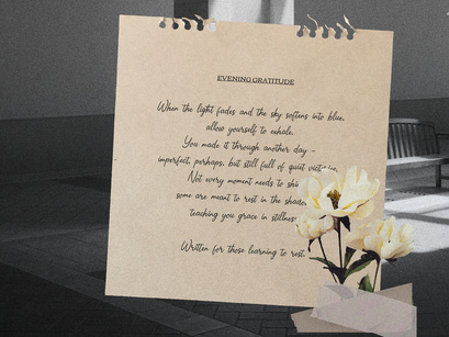 Temporal Hidden | Vintage Handwritten