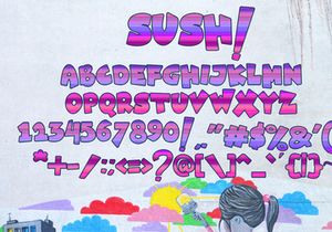SUSH! Free Display Font