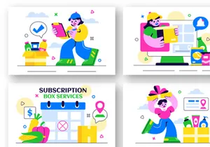10 Subscription Box Services Illustration