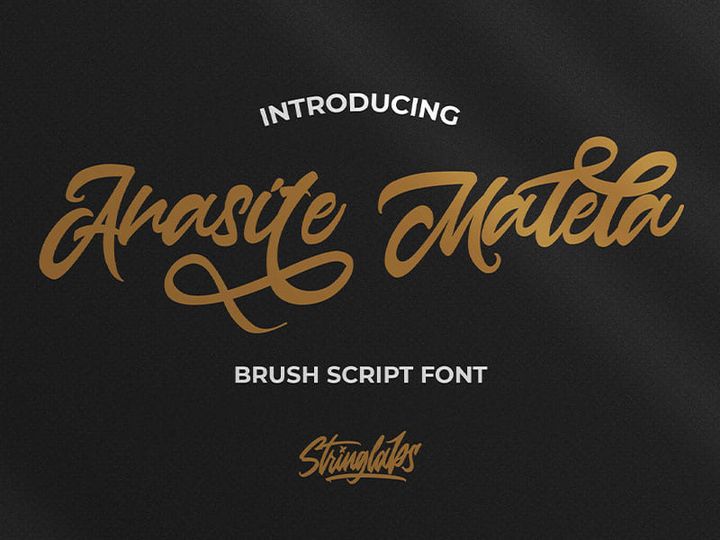 Anasite Malela - Bold Script Font