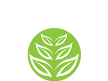 Green leaf ecology nature element vector icon