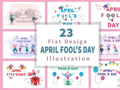 23 Happy April Fools' Day Illustration