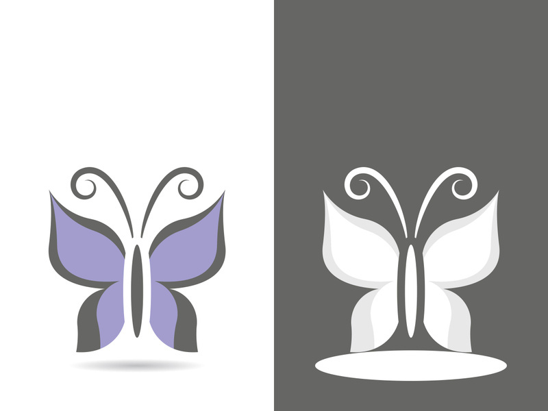 Butterfly logo icon vector design illustration