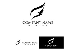 Wing Bird Logo Vector Icon