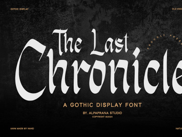 Last Chronicle - Display Font preview picture