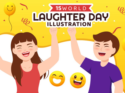 15 World Laughter Day Illustration